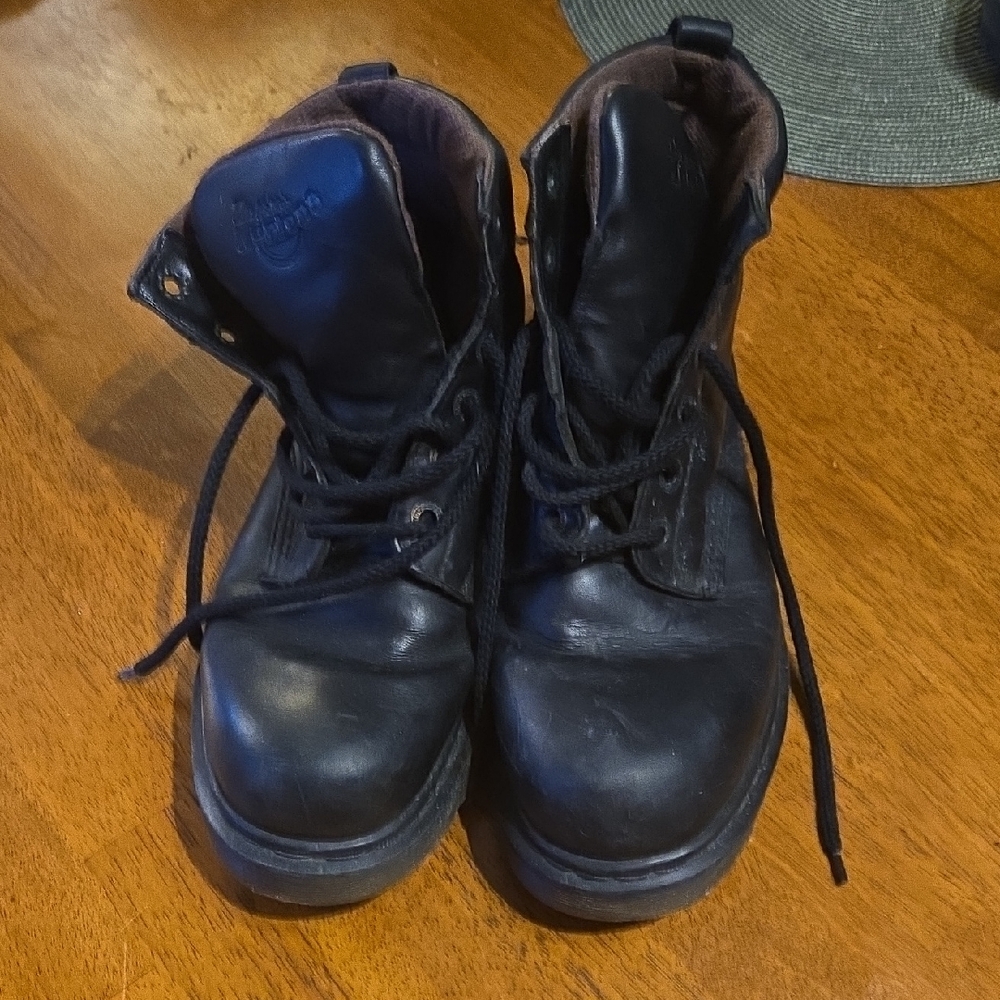 Dr. Martens Black Leather Men's Boots